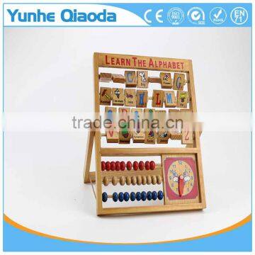 New Kids Learning Developmental Versatile Alphabet Abacus Wooden Toys photo-4