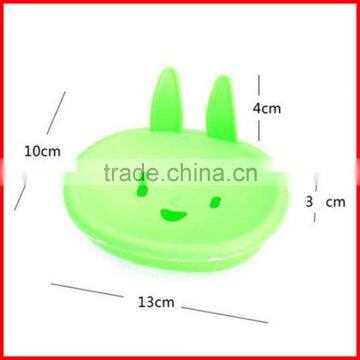 Cute Cartoon Rabbit Plastic Soap Dishes Bathroom Soap Holder Storage Display Bathroom Sets Eco-Friendly photo-2