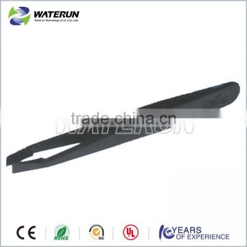 WATERUN Black Conductive Plastic Tweezers, 115mm length Conductive Plastic Tweezers with Reasonable Price