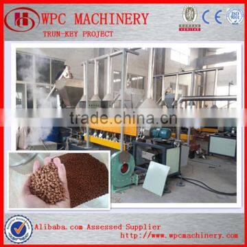 wpc pvc machine granulator wood plastic granule making machine