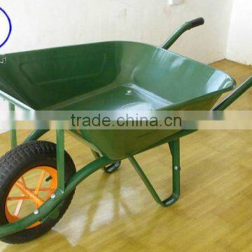 65L metal wheelbarrow WB6400,orange color.wheel size 400-8