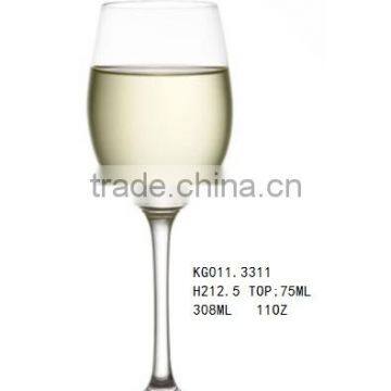 300ml crystal wine glass ead free glass goblet