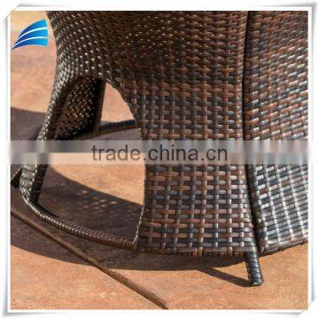 Outdoor Garden Wicker Storage Ottoman Table photo-3