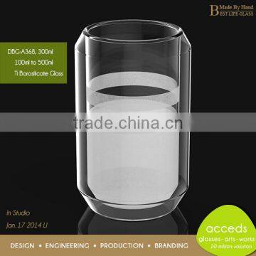 Favorable Price Creative Double-Layer Cow Milk Glass Cup photo-3