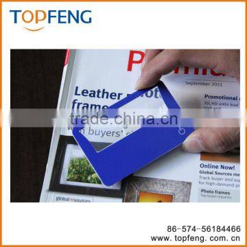 Lighted Credit Card Magnifier/led light card magnifier/lighted magnifying glasses/reading card magnifier