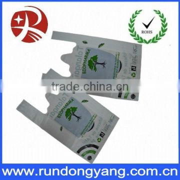 environmental plastic t shirt packaging bag printed with logo