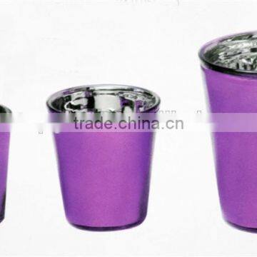 environmental round glass flower pot