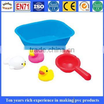 educational animals shape bath toys, waterproof baby bath toys, bath vinyl toys vinyl duck toy