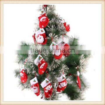 NEW 4 Christmas Table Decor Silverware Tableware Holder Socks Candy Stock photo-2