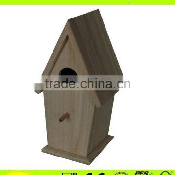 Custom wooden bird house eco friendly unfinished wooden bird house