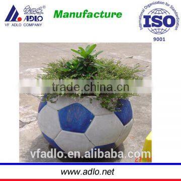 China rotomolding supplier football garden cheap plastic flower pots