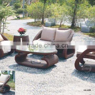 Unique curve design outdoor rattan sofa 5pcs sofa set