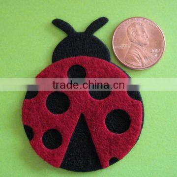 hot sale eco friendly new products promotional gift cute felt wholesale fabric ladybird scrapbooking on  express