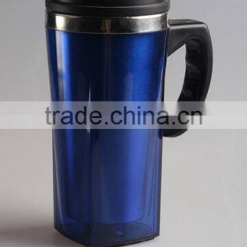 Straight Body Double Wall Stainless Steel Cup With Handle photo-3
