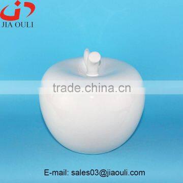 Good Sales Home Decoration White Ceramic Apple photo-2