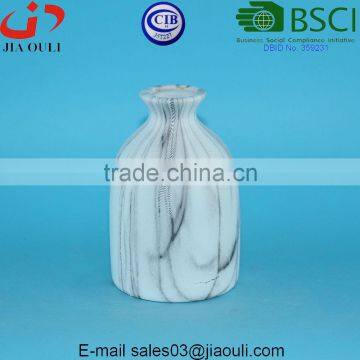 Table Decor Water Transfer Printing Marble/wood Color Mini Ceramic Vase photo-5