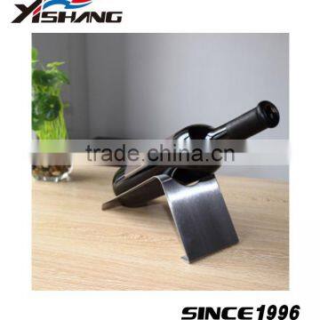 Metal/stainless steel single bottle wine rack