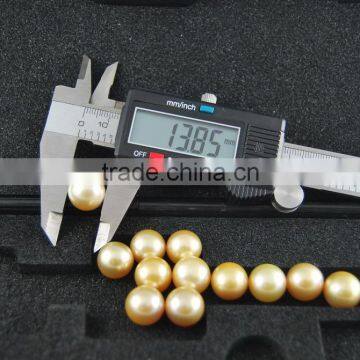 Good Quaity AAA 13-14mm Golden Tahitian Loose Pearls photo-2