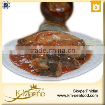 New Processing Easy Open End Chinese Canned Mackerel Fish in Tomato Sauce photo-4