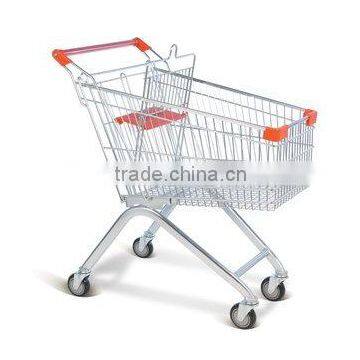 European supermarket shopping trolley