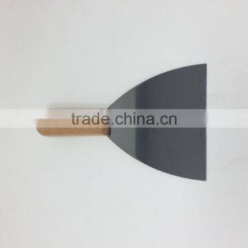 Wooden handle carbon steel scraper