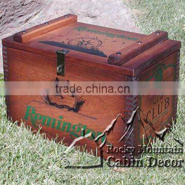 antiqued/rustic wooden ammo gift boxes, wooden crate, wooden wine box,packing box,gift box