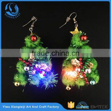 Christmas fashion design hanging drop pom pom earrings