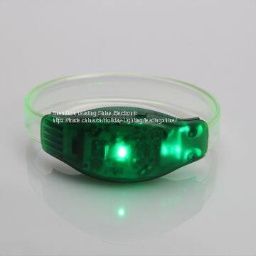 Voice Control LED Flashing Music Center Concert Sprots Meeting Decoration Brand Promotional Wriatband Armband photo-3