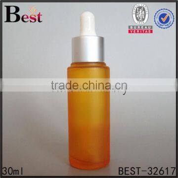 Cosmetic New Products Perfume Essential Oil Orange Frosted 30ml Glass Bottle Silver Aluminum Dropper China Suppliers photo-3