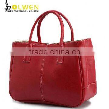 Fashion Lady Red Leather Bag