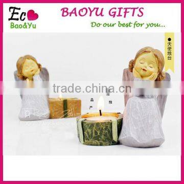 Natural Resins European Retro Romantic Creative Candle Holders China Traditional Crafts Ornaments Candlestick Wedding Decoration