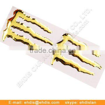 Auto Chrome Sticker American Car Badge Plastic Chrome Stickers