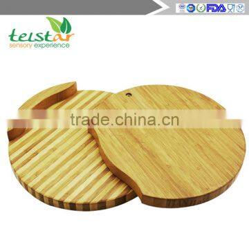 Eco-friendly Natural Bamboo Cheese Board Set 4 Cheese Knives With Cutting Board Set Bamboo & Wood Items Bamboo Kitchenwares Wood photo-5