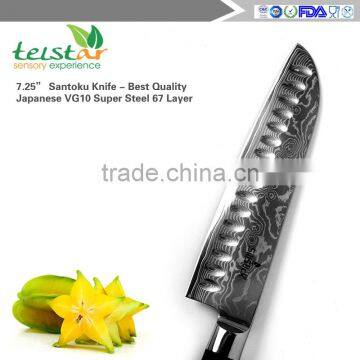 Damascus High Carbon Japanese VG10 Professional 7.25" Santoku Knife Classic Waives 67 Layers photo-5