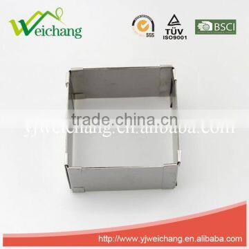 WCL150 Adjustable Stainless Steel Square Frame Mould Mold Cake Ring 5cm Height (extends From 9x9cm/3.5 Inch to 15x15cm/5.9 Inch)