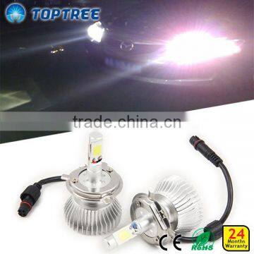 Heat dissipation base h4 Led Headlights Bulbs 40w 10-30v high low beam led conversion kits