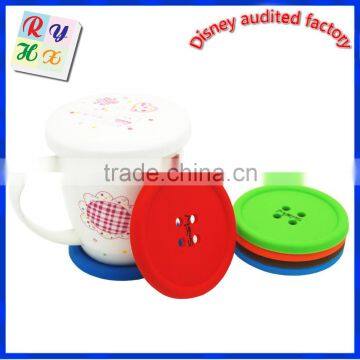 Hot Colored Customized Food Grade Silicone Table Beer Cup Coaster photo-2