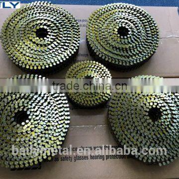 manufacturer supply 2.5x38mm pallet wire welded screw coil nail For Zealand Market