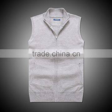 Men 's knit vest latest design fall /winter vest sweater