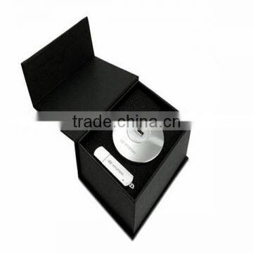 Colorful gift magnetic book shape box for usb flash drive, custom design and EVA insert for electronic accessories