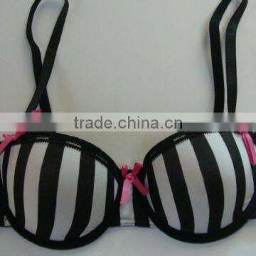 Stripe lovely ladies bra/fancy bra manufacturer