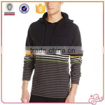 2016 Men Fashion Stripe Long Sleeve t Shirt With Hood photo-3