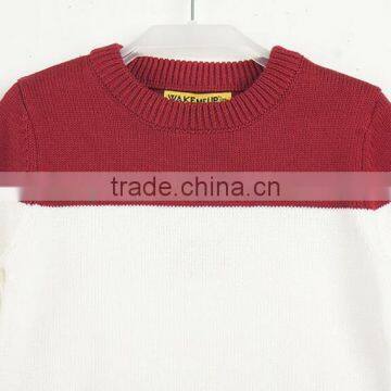 Hot Sale Hand Knitted Wool Kids Sweaters With Ribbing Neck Cotton Sweater Outwear For Children photo-2