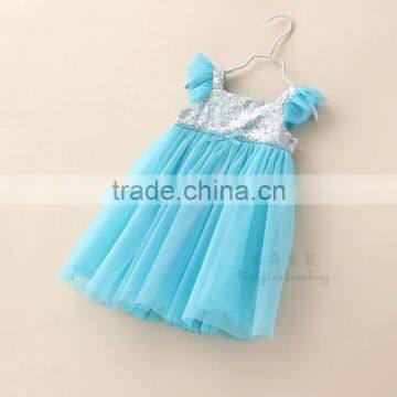 fashion new baby girls sequin dress kids summer dresses party wear dress