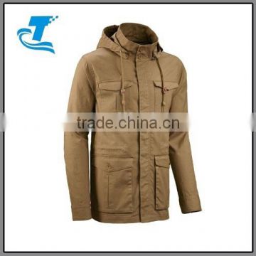 New Fashion Men Jacket Khaki Windbreaker