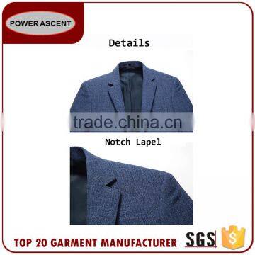 Wholesale Men Fashion Business Suit Jacket Blazer With Interior Pocket photo-3