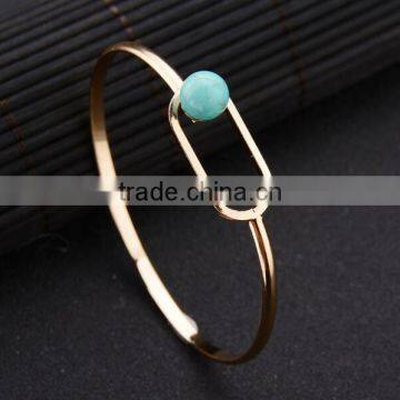 Zm35323a Korean Bangle Design Fashion Girls Gold Plated Bracelet Jewelry photo-5