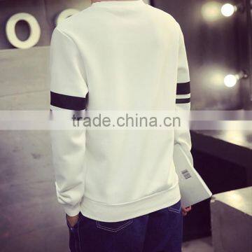 Cheap Printed Round Neck Long Sleeve Oversized Cool Men's Plain Printed Pullover Sweater Hoodie photo-2