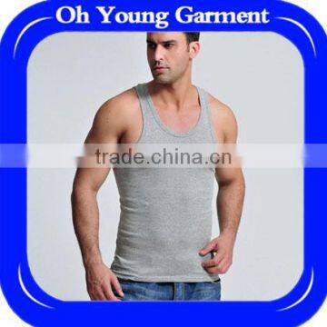 plain cotton blank mens vest cheap wholesale fleece vest hot options custom tank top