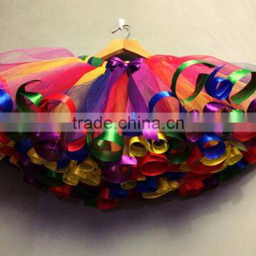 S16723A Cheap Price Kids Children Girls Tutu Skirt Multi Colored Tutu Skirt photo-2